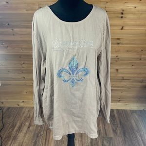 🔥Peaces Women's Lousiana Top Cream Size XL